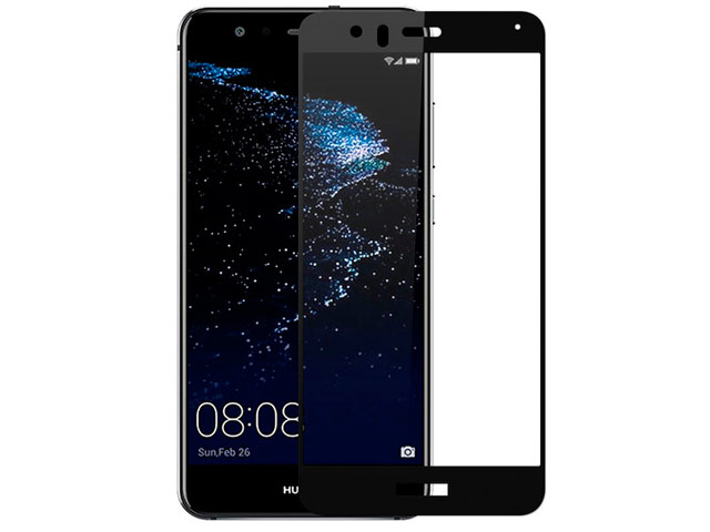 Защитная пленка Yotrix 3D Glass Protector для Huawei P10 lite (стеклянная, черная)