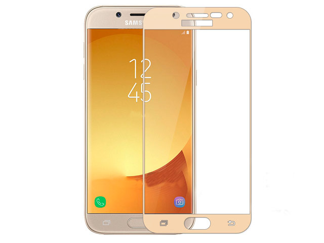 Защитная пленка Yotrix 3D Glass Protector для Samsung Galaxy J5 2017 J530 (стеклянная, золотистая)