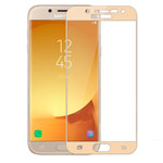 Защитная пленка Yotrix 3D Glass Protector для Samsung Galaxy J7 2017 J730 (стеклянная, золотистая)