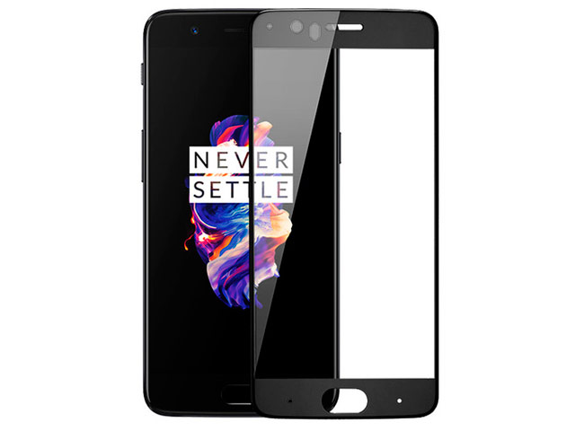 Защитная пленка Yotrix 3D Glass Protector для OnePlus 5 (стеклянная, черная)