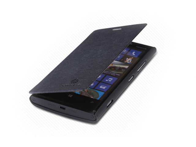 Чехол Nillkin Side leather case для Nokia Lumia 920 (черный, кожанный)