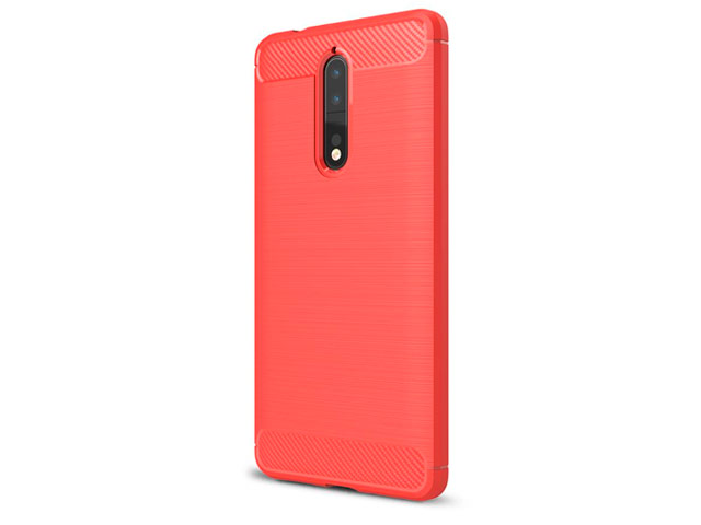 Чехол Yotrix Rugged Armor для Nokia 8 (красный, гелевый)