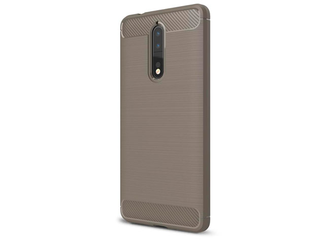 Чехол Yotrix Rugged Armor для Nokia 8 (серый, гелевый)