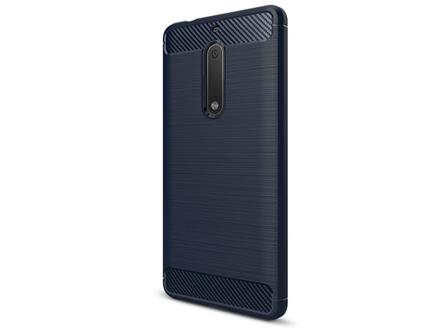 Чехол Yotrix Rugged Armor для Nokia 5 (синий, гелевый)