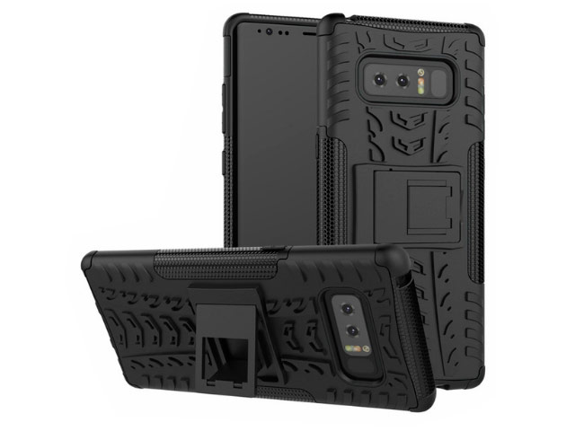 Чехол Yotrix Shockproof case для Samsung Galaxy Note 8 (черный, пластиковый)