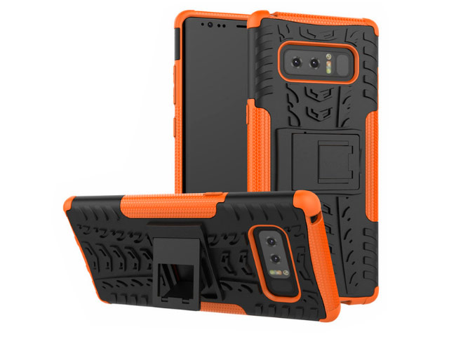 Чехол Yotrix Shockproof case для Samsung Galaxy Note 8 (оранжевый, пластиковый)