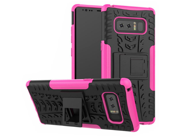 Чехол Yotrix Shockproof case для Samsung Galaxy Note 8 (розовый, пластиковый)