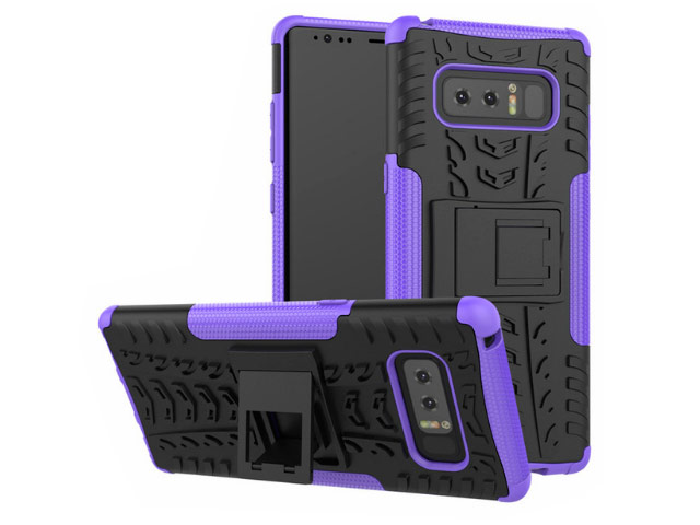 Чехол Yotrix Shockproof case для Samsung Galaxy Note 8 (фиолетовый, пластиковый)