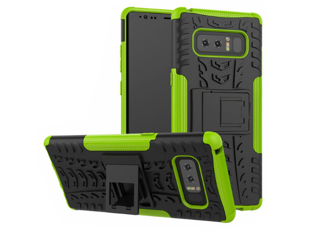 Чехол Yotrix Shockproof case для Samsung Galaxy Note 8 (зеленый, пластиковый)