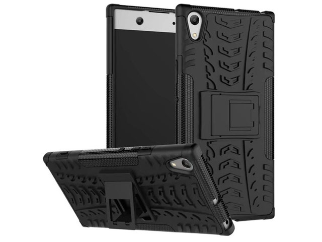 Чехол Yotrix Shockproof case для Sony Xperia XA1 ultra (черный, пластиковый)