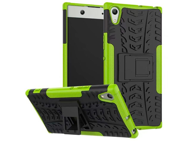 Чехол Yotrix Shockproof case для Sony Xperia XA1 ultra (зеленый, пластиковый)