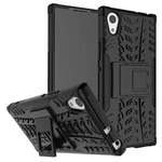 Чехол Yotrix Shockproof case для Sony Xperia XA1 (черный, пластиковый)