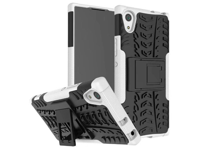 Чехол Yotrix Shockproof case для Sony Xperia XA1 (белый, пластиковый)