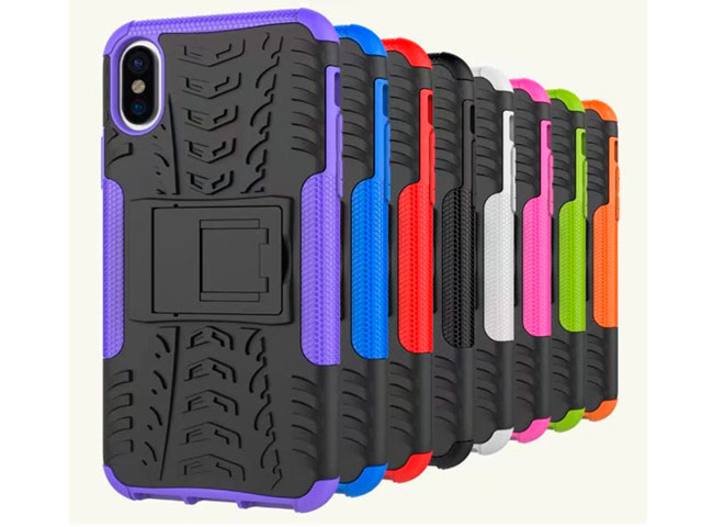 Чехол Yotrix Shockproof case для Apple iPhone X (оранжевый, пластиковый)
