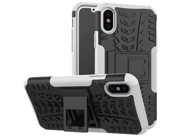 Чехол Yotrix Shockproof case для Apple iPhone X (белый, пластиковый)