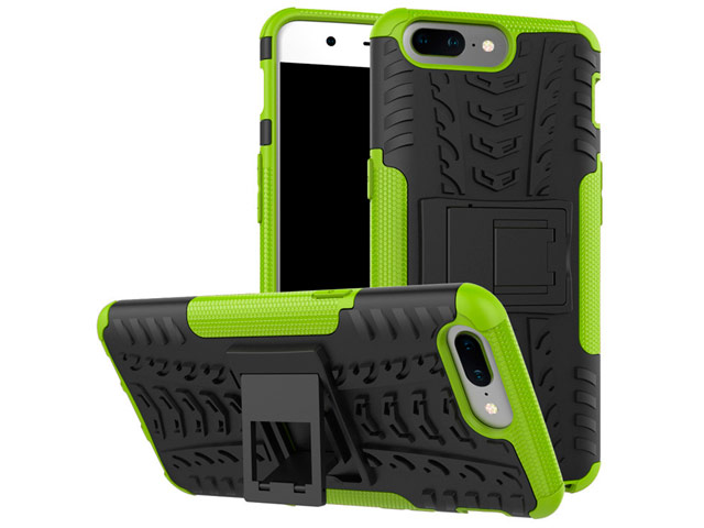 Чехол Yotrix Shockproof case для OnePlus 5 (зеленый, пластиковый)