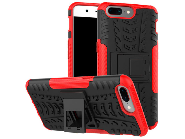 Чехол Yotrix Shockproof case для OnePlus 5 (красный, пластиковый)