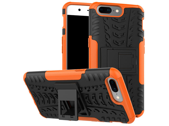 Чехол Yotrix Shockproof case для OnePlus 5 (оранжевый, пластиковый)
