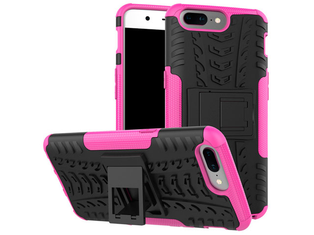 Чехол Yotrix Shockproof case для OnePlus 5 (розовый, пластиковый)