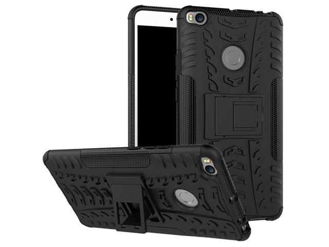 Чехол Yotrix Shockproof case для Xiaomi Mi Max 2 (черный, пластиковый)