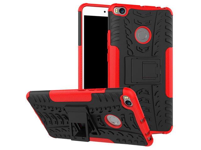 Чехол Yotrix Shockproof case для Xiaomi Mi Max 2 (красный, пластиковый)