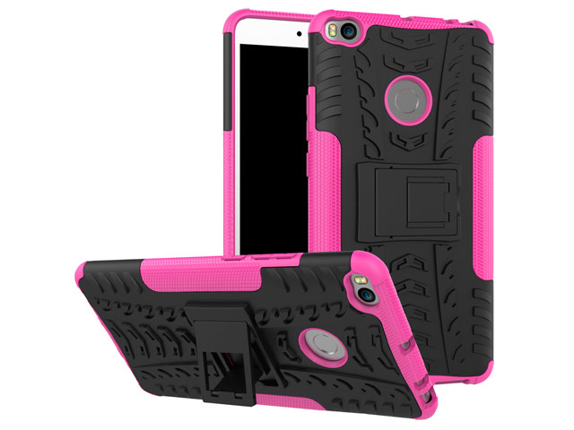 Чехол Yotrix Shockproof case для Xiaomi Mi Max 2 (розовый, пластиковый)