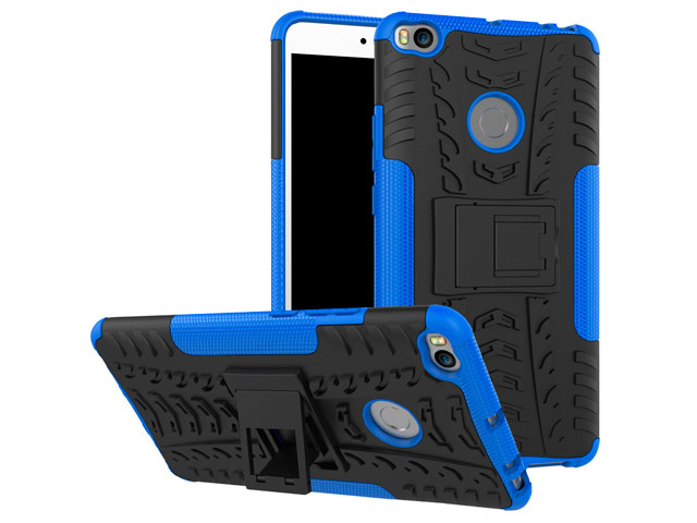 Чехол Yotrix Shockproof case для Xiaomi Mi Max 2 (синий, пластиковый)