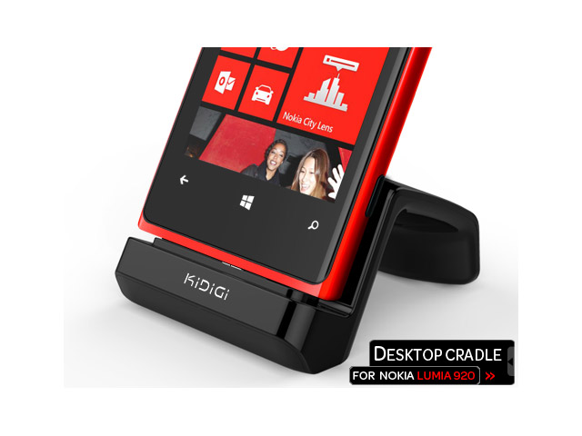 Dock-станция KiDiGi Universal Desktop Cradle для Nokia Lumia 920 (черная)