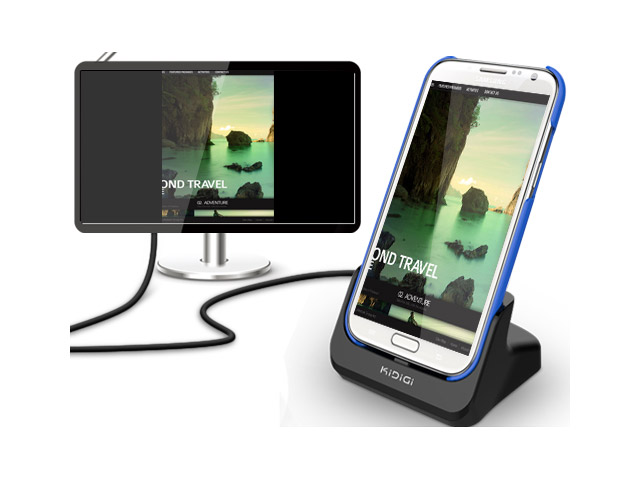 Dock-станция KiDiGi HDMI Cradle для Samsung Galaxy Note 2 N7100 (черная)