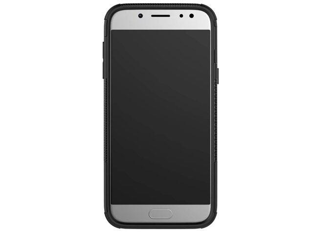 Чехол Yotrix Shockproof case для Samsung Galaxy J5 2017 J530 (черный, пластиковый)