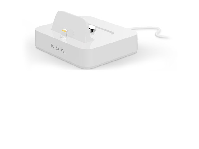 Dock-станция KiDiGi USB Cradle для Apple iPhone 5/iPod touch (7-th gen.)/iPad mini (Lightning) (белая)