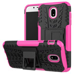 Чехол Yotrix Shockproof case для Samsung Galaxy J3 2017 J330 (розовый, пластиковый)