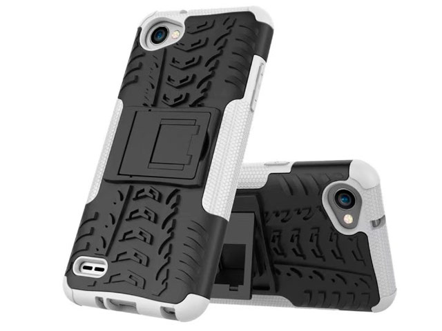 Чехол Yotrix Shockproof case для LG Q6 (белый, пластиковый)