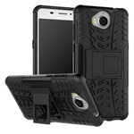 Чехол Yotrix Shockproof case для Huawei Y5 2017 (черный, пластиковый)