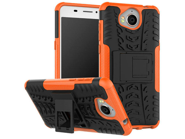 Чехол Yotrix Shockproof case для Huawei Y5 2017 (оранжевый, пластиковый)