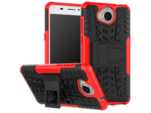 Чехол Yotrix Shockproof case для Huawei Y5 2017 (красный, пластиковый)