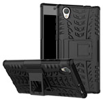 Чехол Yotrix Shockproof case для Sony Xperia L1 (черный, пластиковый)