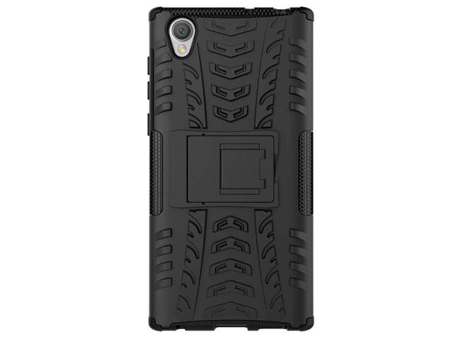 Чехол Yotrix Shockproof case для Sony Xperia L1 (черный, пластиковый)