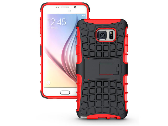 Чехол Yotrix Shockproof case для Samsung Galaxy Note 5 N920 (красный, пластиковый)