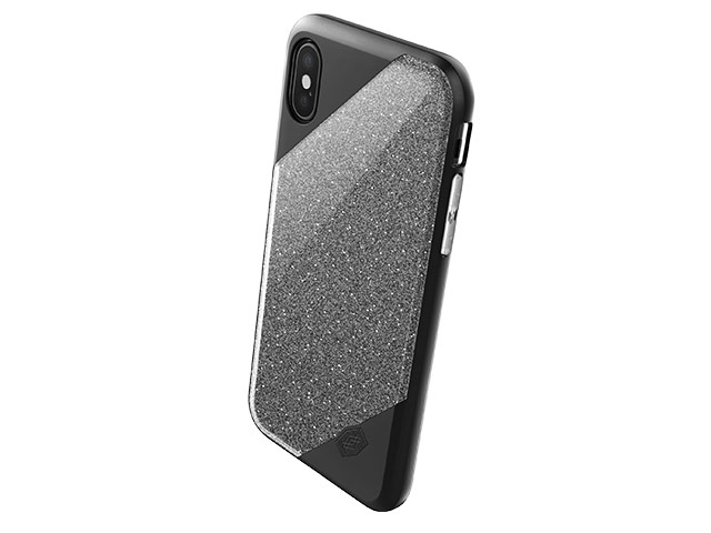 Чехол X-doria Revel Lux Case для Apple iPhone X (Black Gradient Glitter, пластиковый)