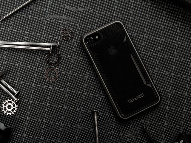 Чехол X-doria Defense Shield для Apple iPhone 8 (черный, маталлический)