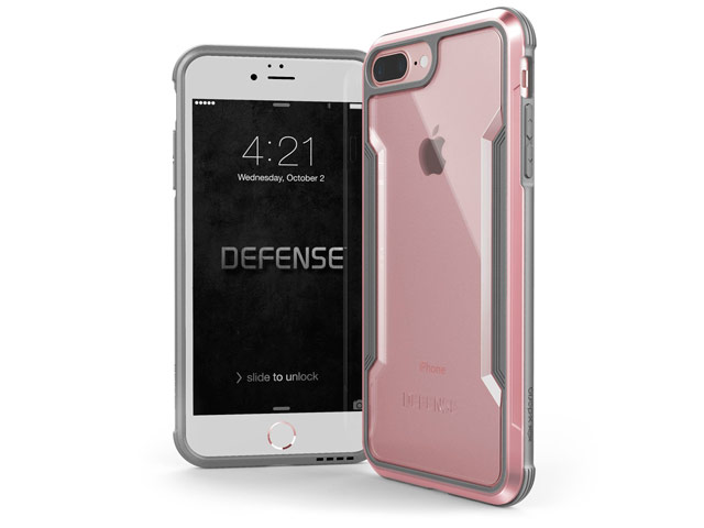 Чехол X-doria Defense Shield для Apple iPhone 8 plus (розово-золотистый, маталлический)