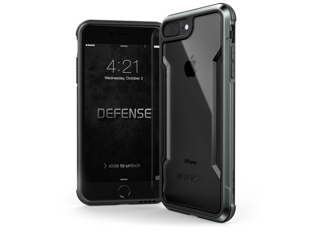 Чехол X-doria Defense Shield для Apple iPhone 8 plus (черный, маталлический)