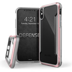 Чехол X-doria Defense Shield для Apple iPhone X (розово-золотистый, маталлический)