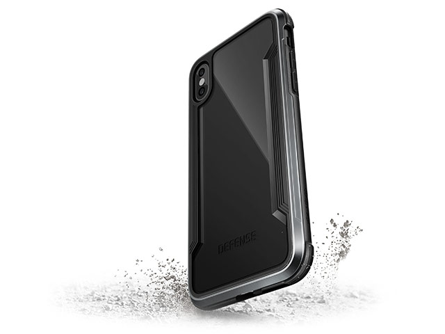 Чехол X-doria Defense Shield для Apple iPhone X (черный, маталлический)