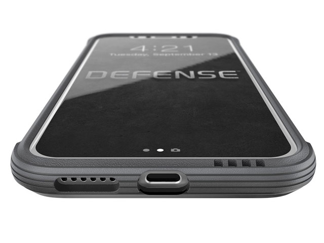 Чехол X-doria Defense Shield для Apple iPhone X (черный, маталлический)