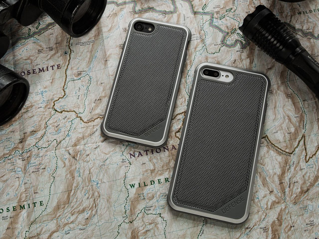 Чехол X-doria Defense Lux для Apple iPhone 8 (Gray Nylon, маталлический)