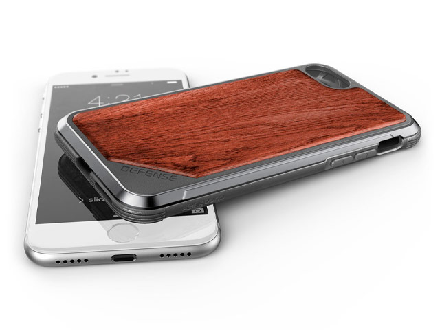 Чехол X-doria Defense Lux для Apple iPhone 8 (Wood, маталлический)