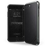 Чехол X-doria Defense Lux для Apple iPhone 8 plus (Black Leather, маталлический)