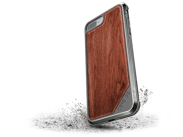 Чехол X-doria Defense Lux для Apple iPhone 8 plus (Wood, маталлический)